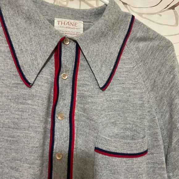 Vintage 60s-70s short sleeve polo sweater -Super Soft!! EUC - Picture 4 of 10